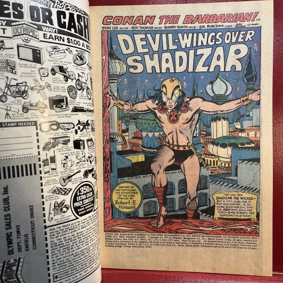 1971 Conan The Barbarian # 6 Barry Windsor-Smith cover VF+ Devil-wings Shadizar! - Picture 2 of 3